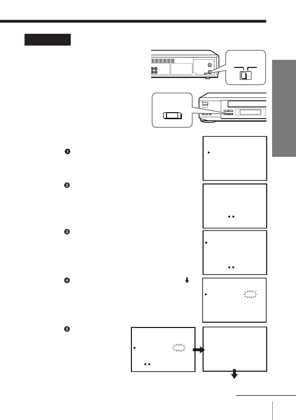 Hookup 1: vcr setup, Getting started, Turn on your cable box | Press easy set up on the vcr, Rf unit | Sony SLV-777HF User Manual | Page 11 / 88
