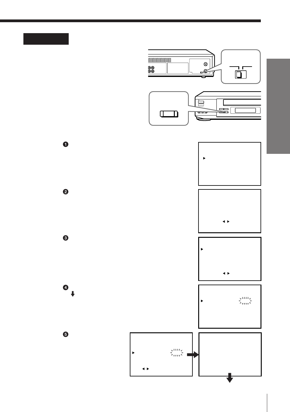 Hookup 5: vcr setup, Getting started, Turn on your dss receiver | Press easy set up on the vcr, Rf unit | Sony SLV-777HF User Manual | Page 23 / 88