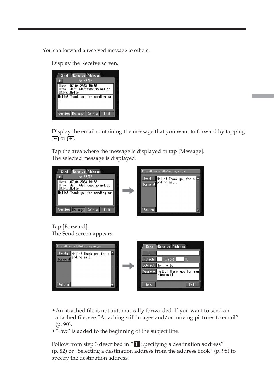 Sony DCR-TRV70 User Manual | Page 103 / 168