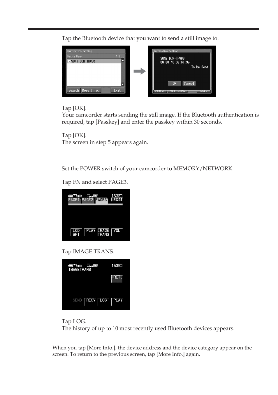 Sony DCR-TRV70 User Manual | Page 126 / 168