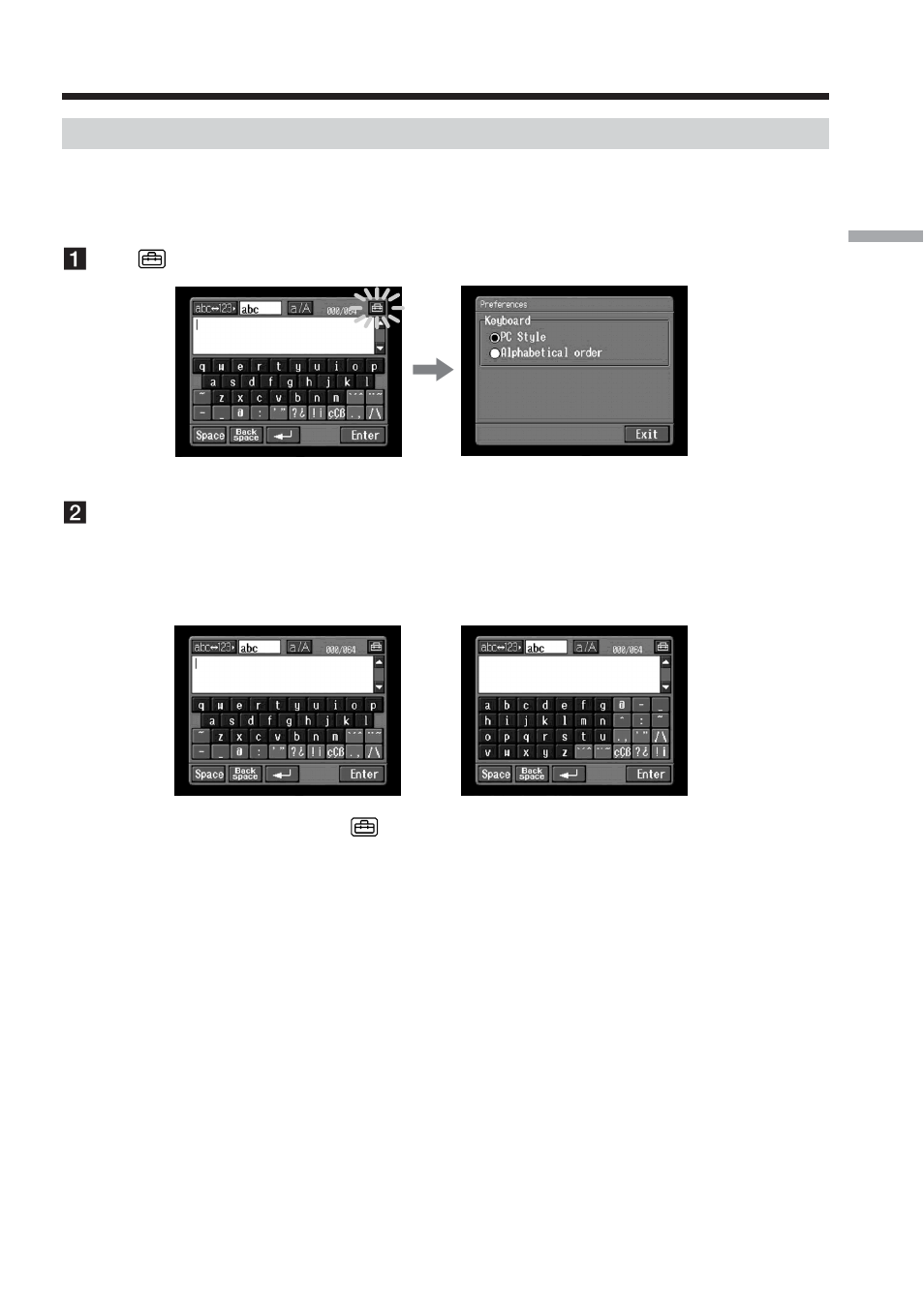 Character input setting | Sony DCR-TRV70 User Manual | Page 17 / 168