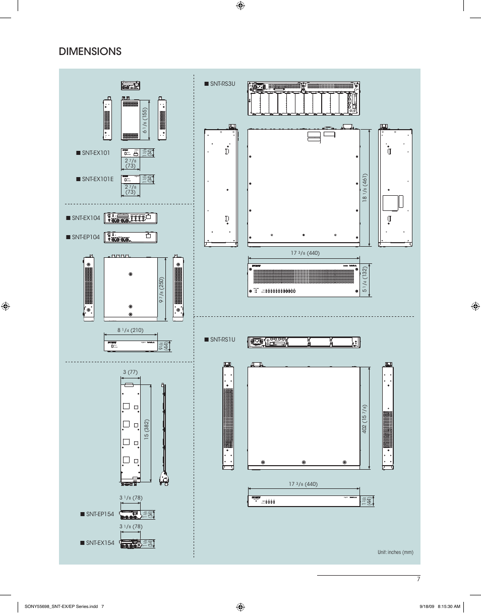 Dimensions | Sony A3802LENSBDL User Manual | Page 7 / 8