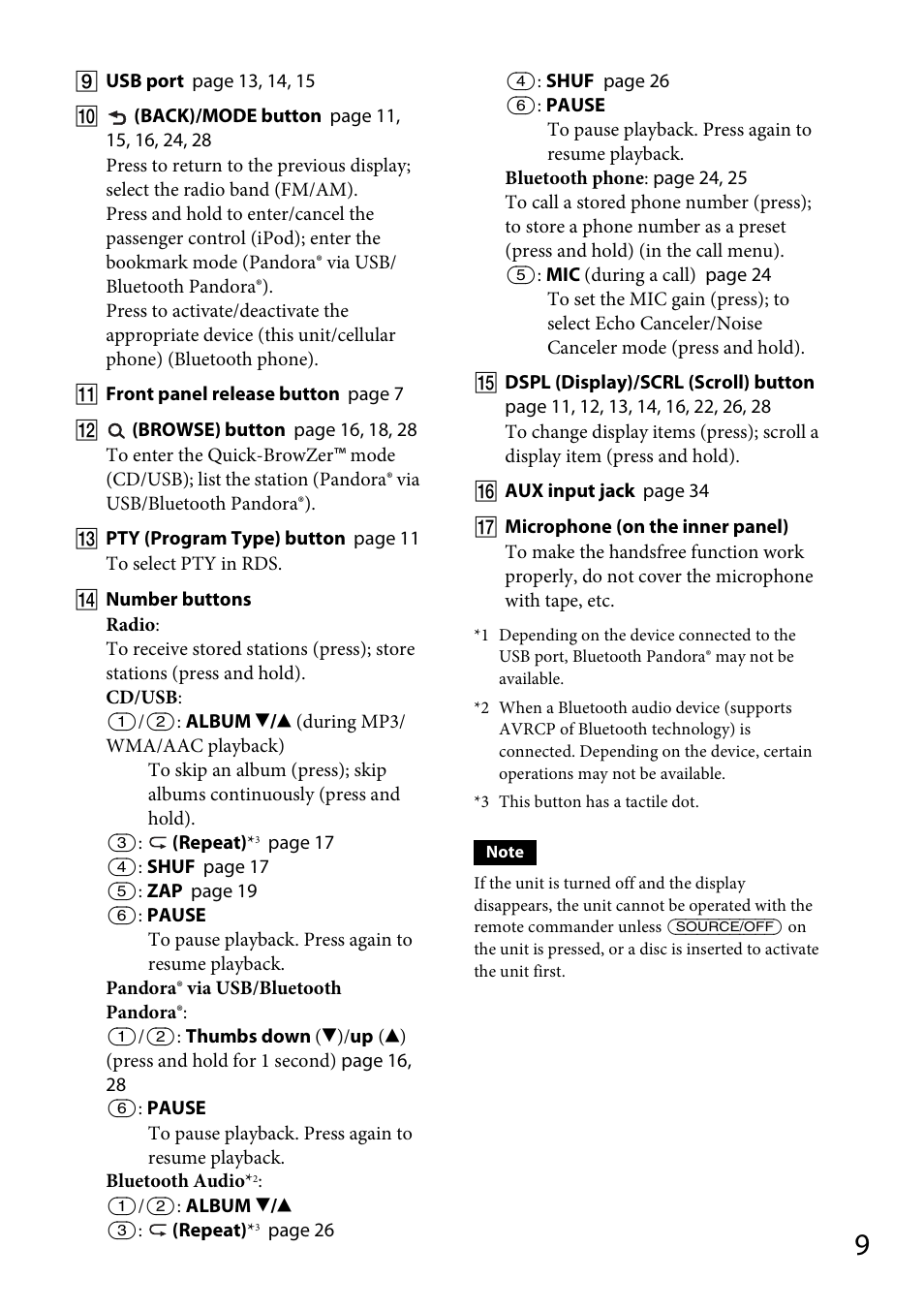 Sony MEX-BT31PW User Manual | Page 9 / 92