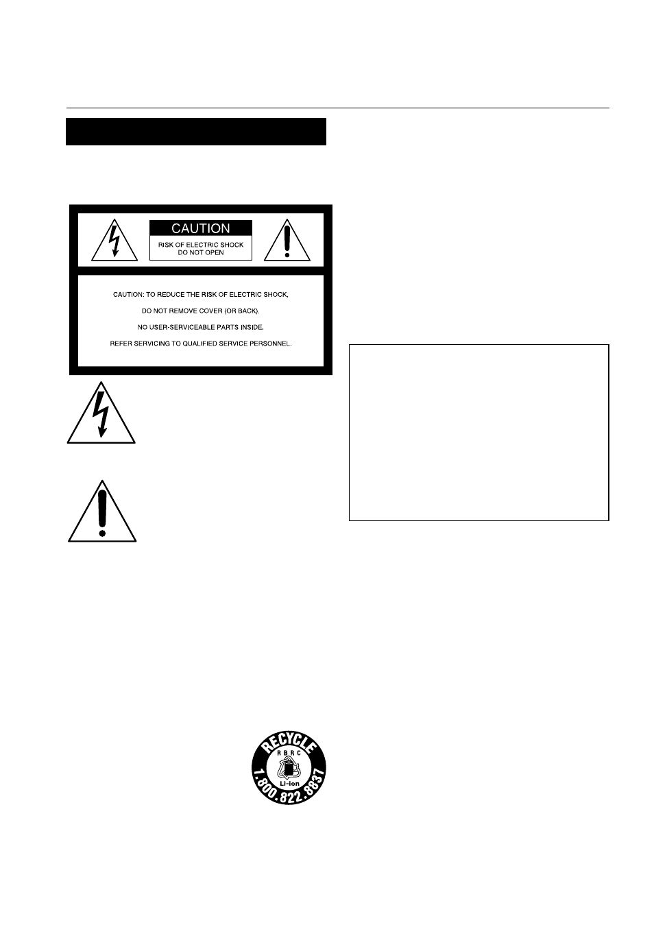 Warning, Welcome, For customers in the u.s.a. and canada | Declaration of conformity | Sony DCR-VX2100 User Manual | Page 2 / 176