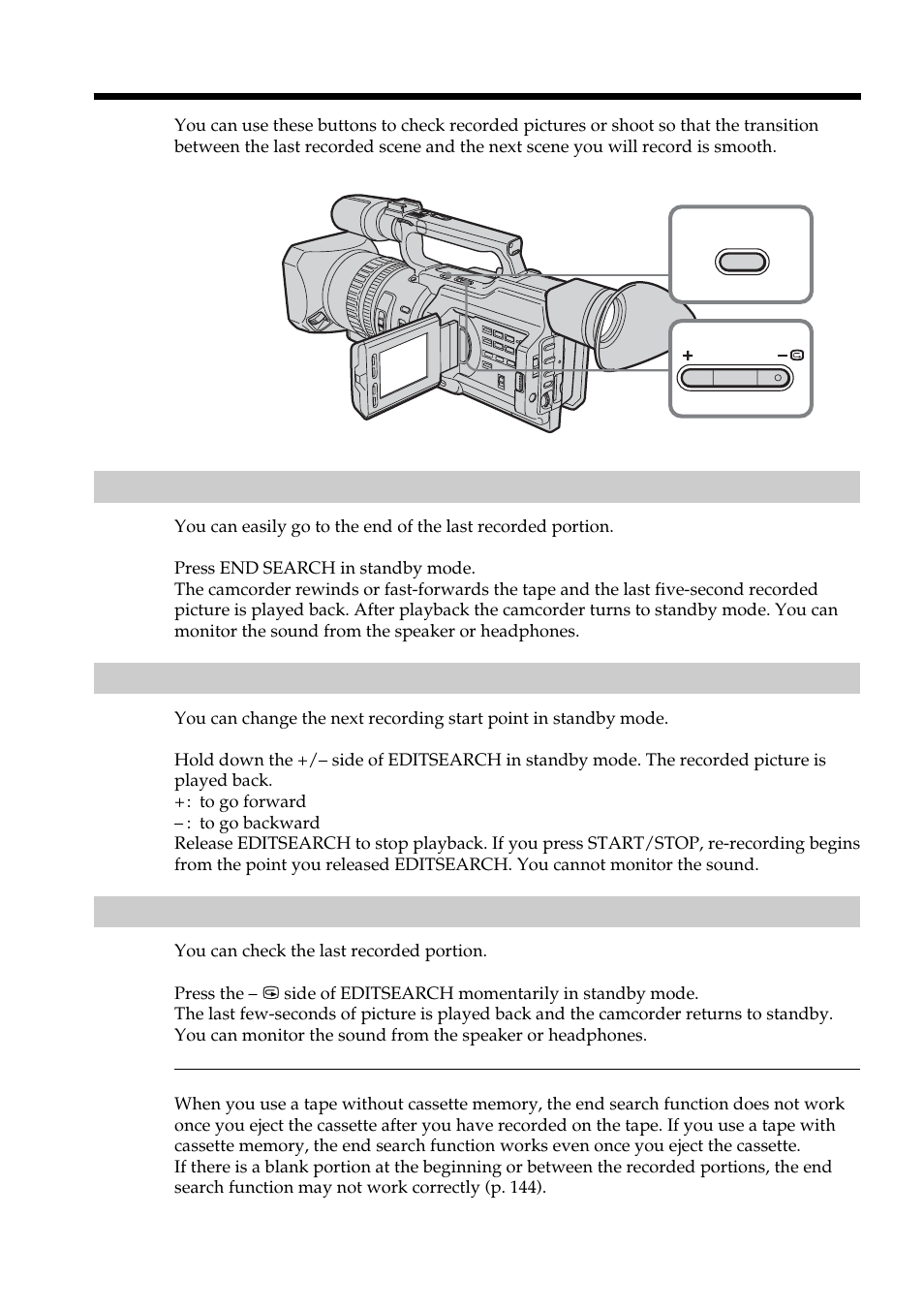 Sony DCR-VX2100 User Manual | Page 26 / 176