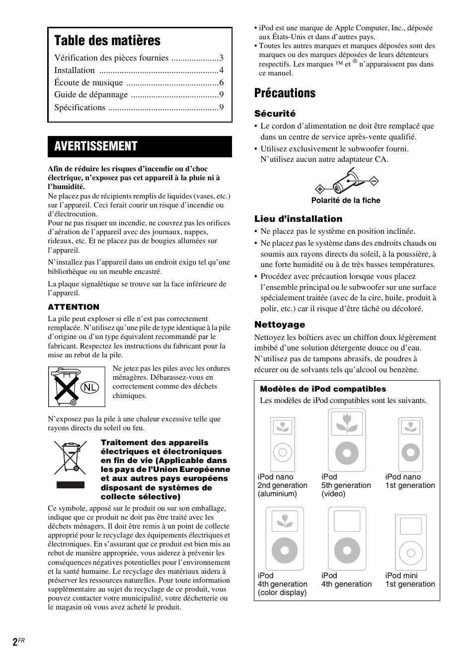 Sony CPF-IP001 User Manual | Page 10 / 100