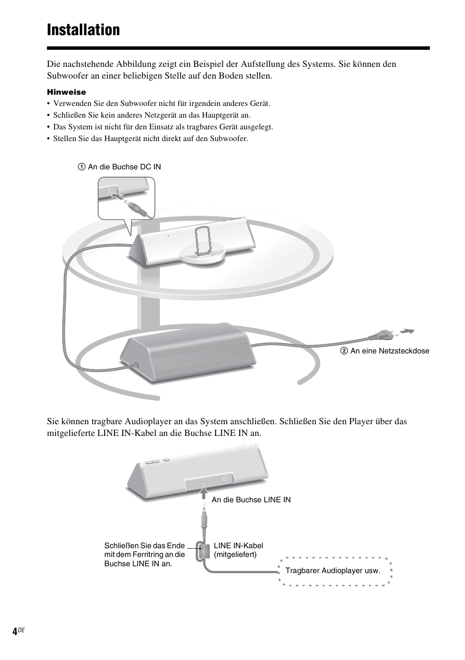 Installation | Sony CPF-IP001 User Manual | Page 28 / 100