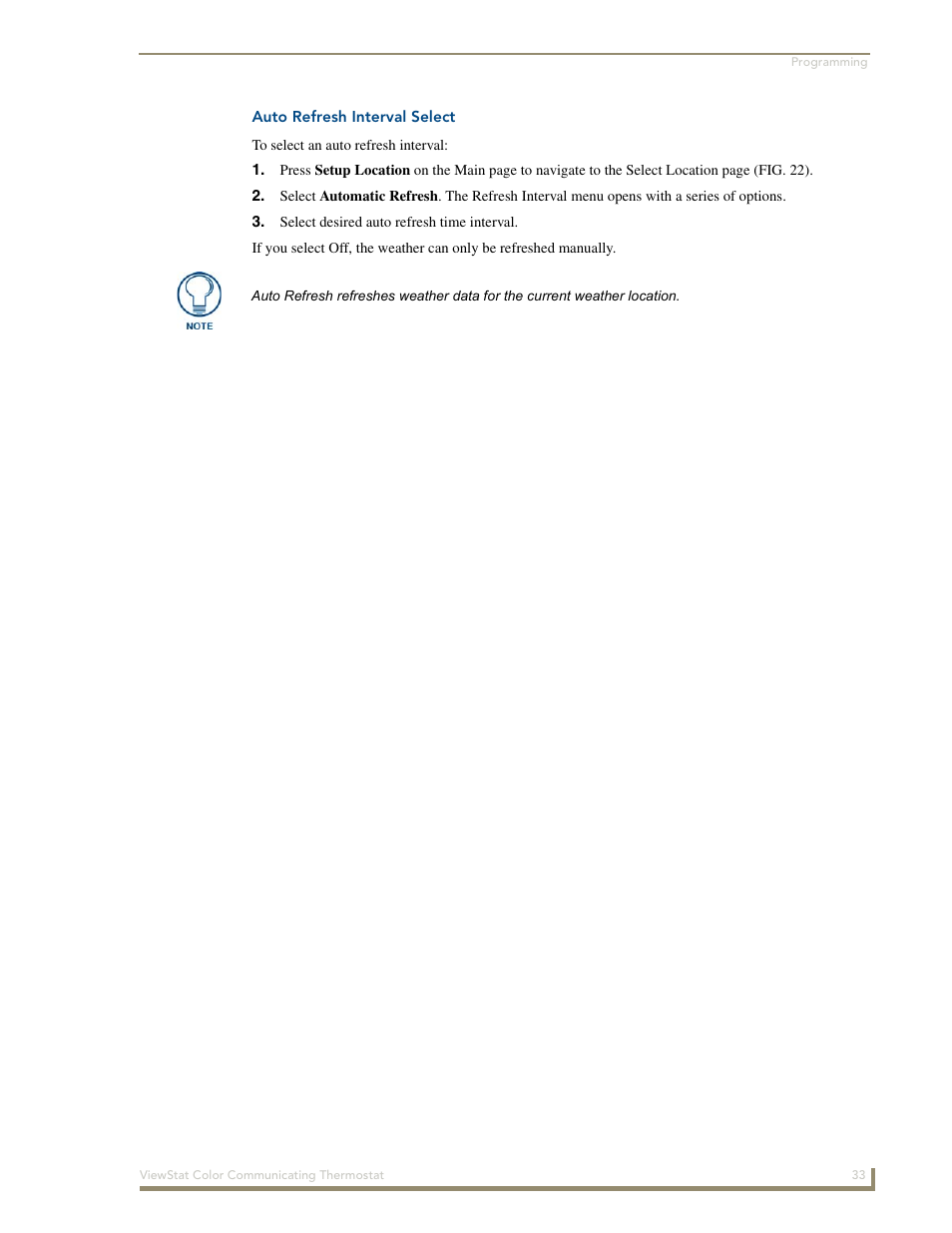 Auto refresh interval select | AMX ENV-VST-C User Manual | Page 39 / 42