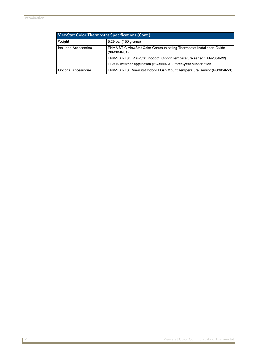 AMX ENV-VST-C User Manual | Page 8 / 42