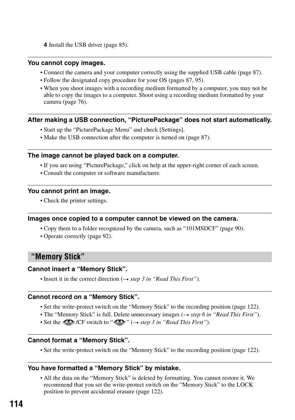 Sony DSC-R1 User Manual | Page 114 / 135