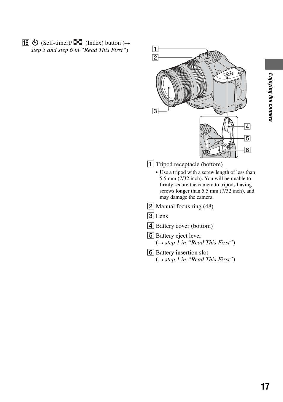 Sony DSC-R1 User Manual | Page 17 / 135