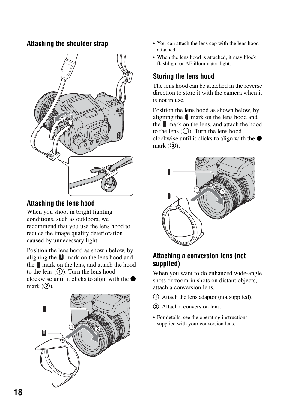 P (18) | Sony DSC-R1 User Manual | Page 18 / 135
