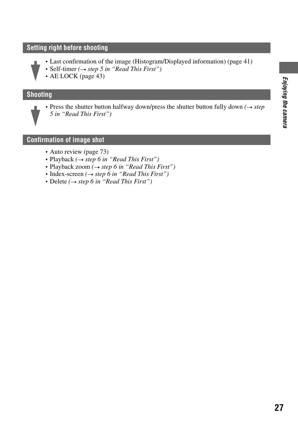 Sony DSC-R1 User Manual | Page 27 / 135