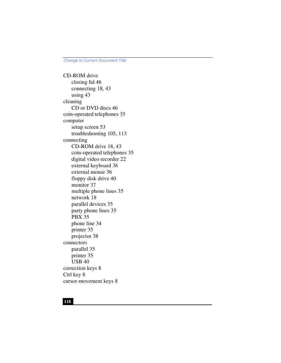 Sony PCG-C1VP User Manual | Page 118 / 124