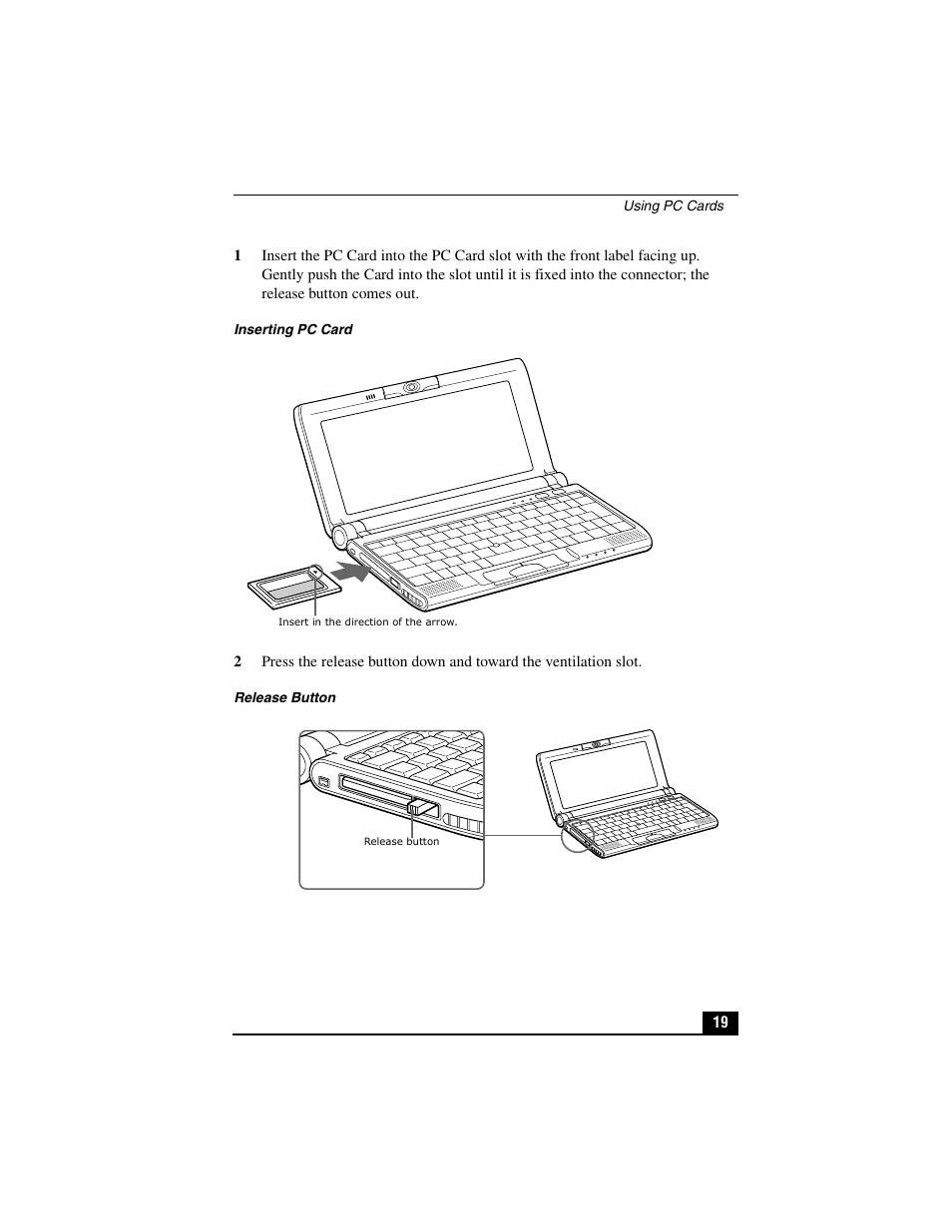 Sony PCG-C1VP User Manual | Page 19 / 124