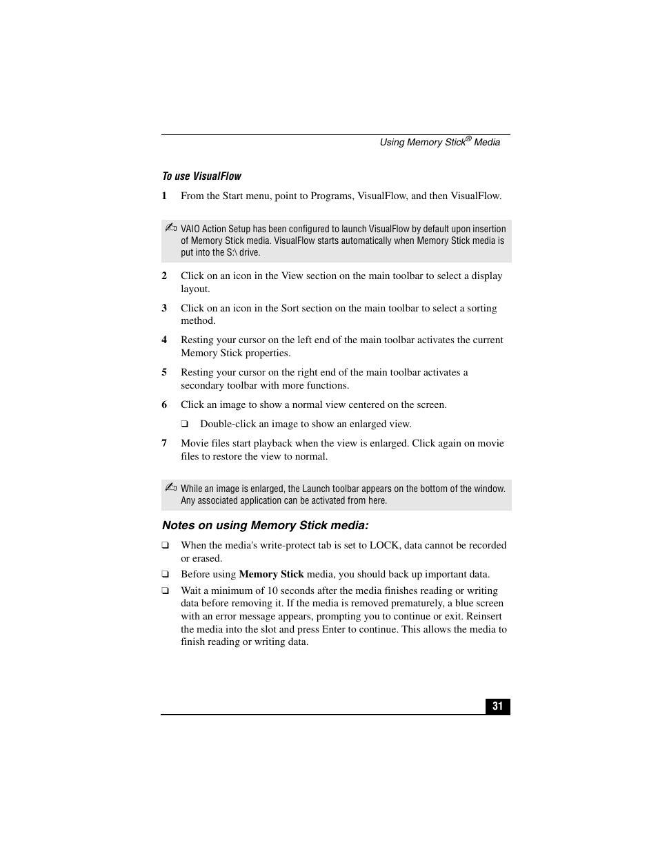 Sony PCG-C1VP User Manual | Page 31 / 124