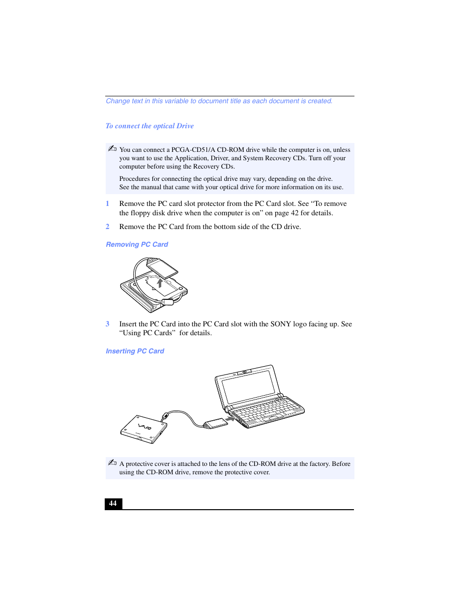Sony PCG-C1VP User Manual | Page 44 / 124