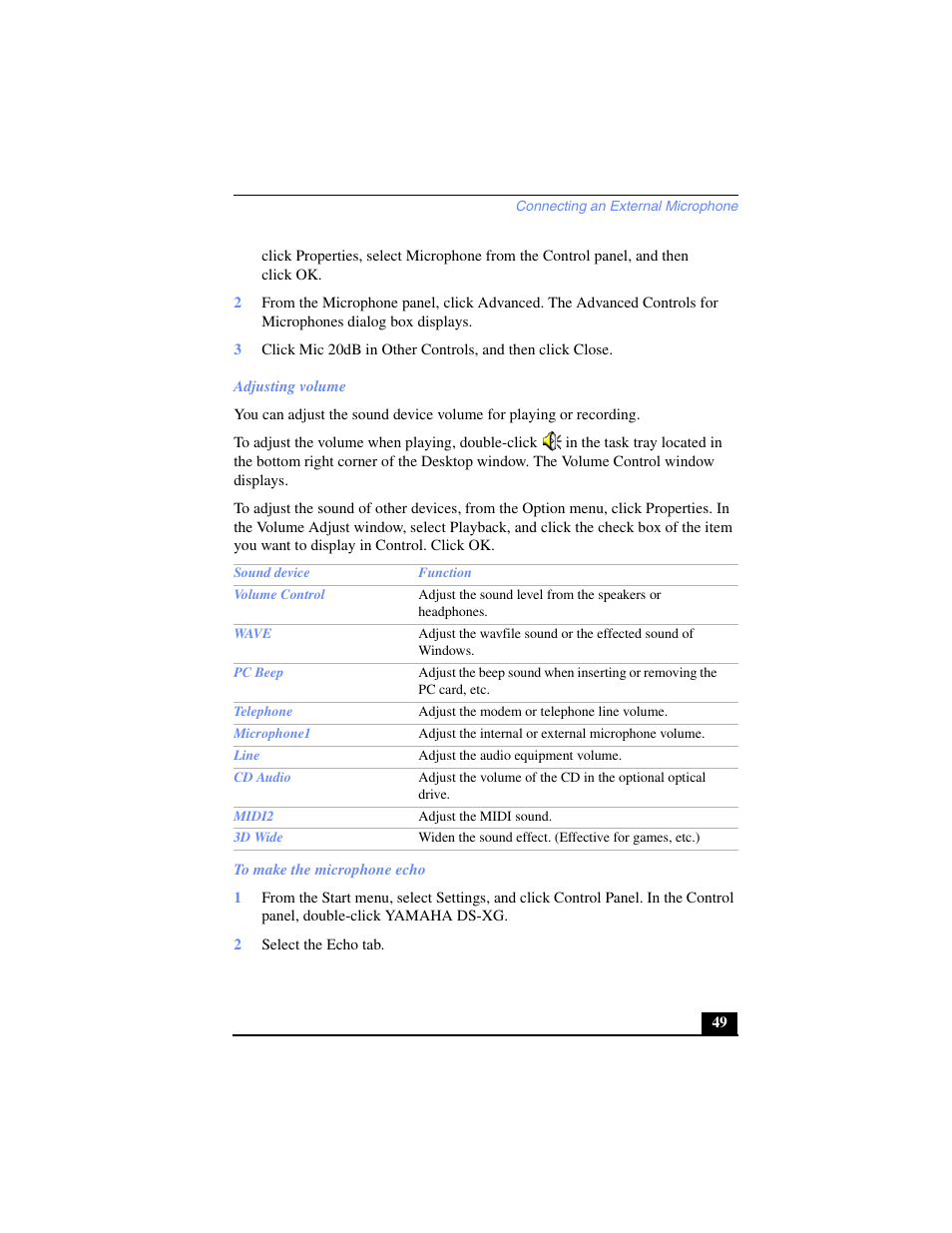 Sony PCG-C1VP User Manual | Page 49 / 124