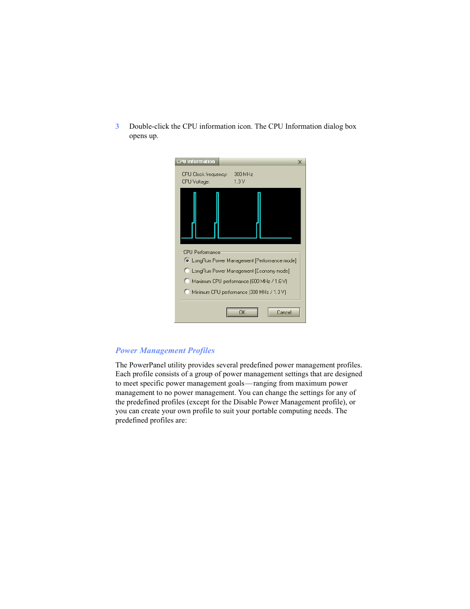 Power management profiles | Sony PCG-C1VP User Manual | Page 57 / 124