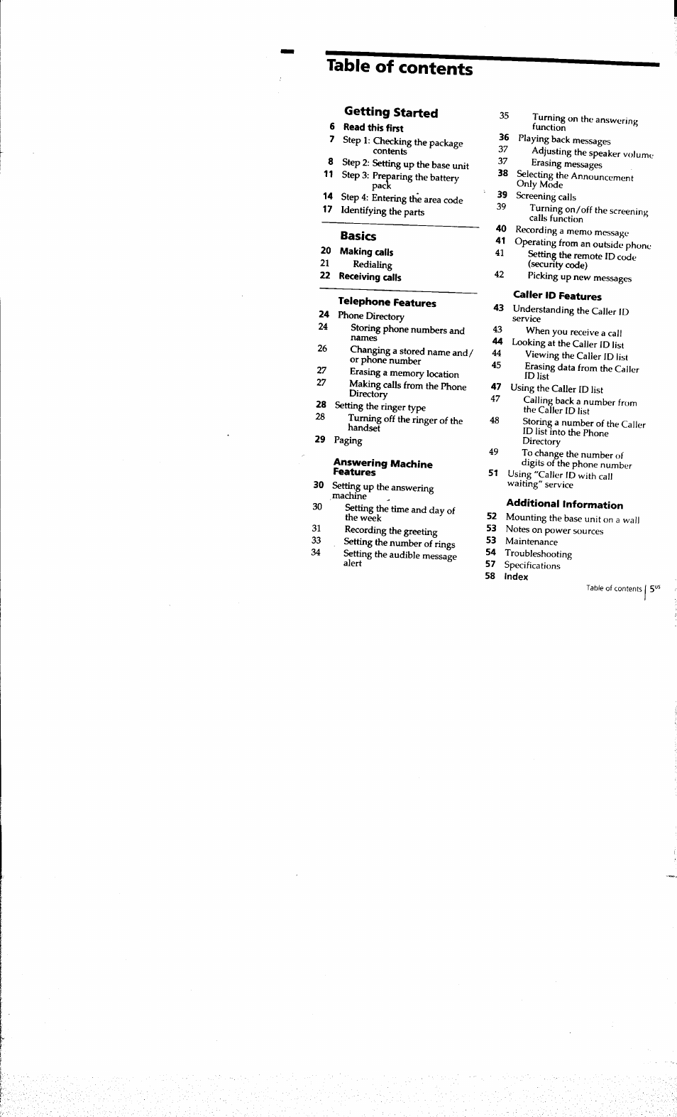 Sony SPP-A973 User Manual | Page 5 / 115