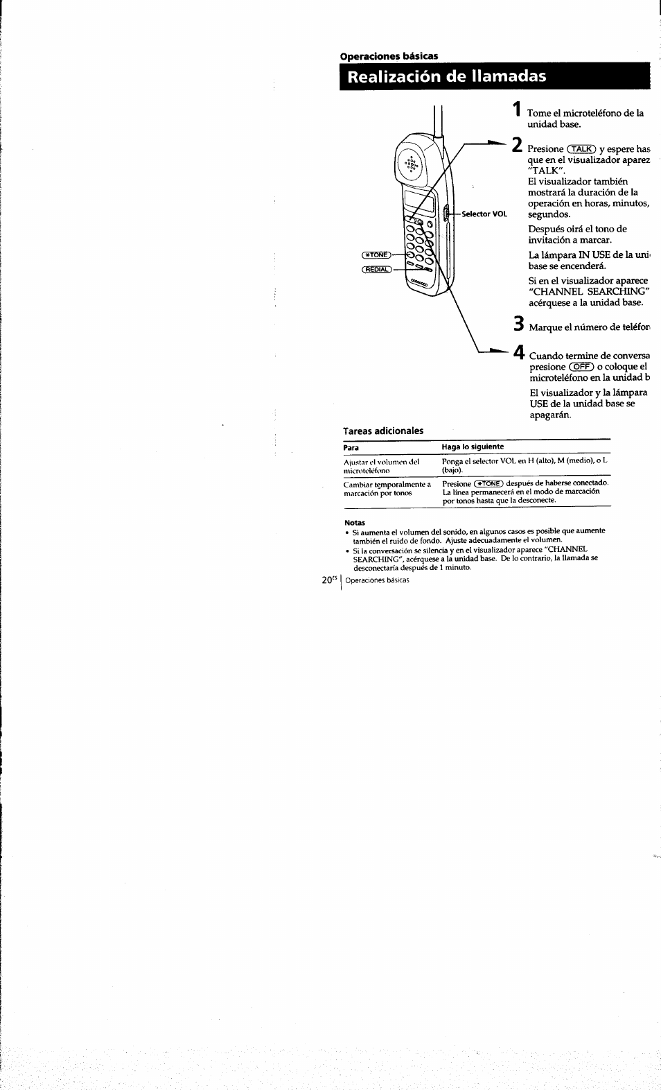 Operaciones básicas, Realización de llamadas | Sony SPP-A973 User Manual | Page 77 / 115