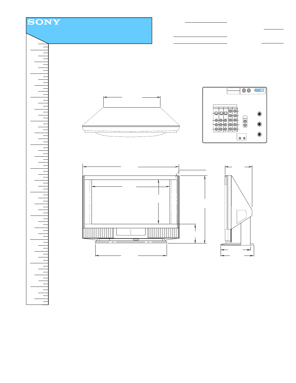 Sony KF-50WE610 User Manual | 1 page