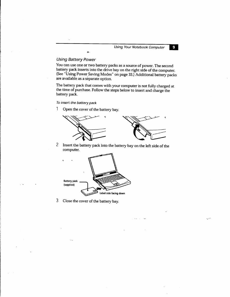 Using battery power | Sony PCG-748 User Manual | Page 18 / 131