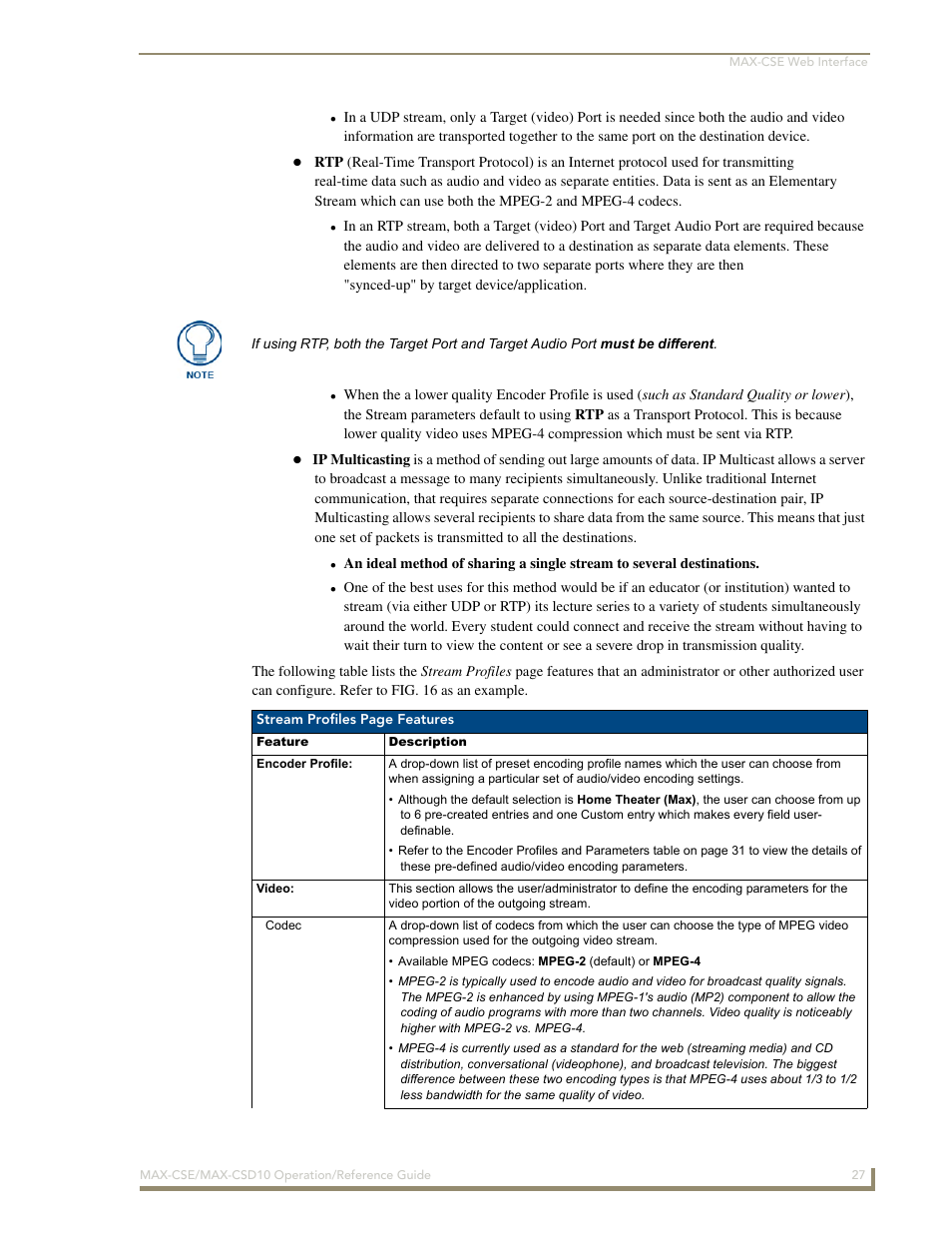 AMX MAX-CSE User Manual | Page 33 / 110