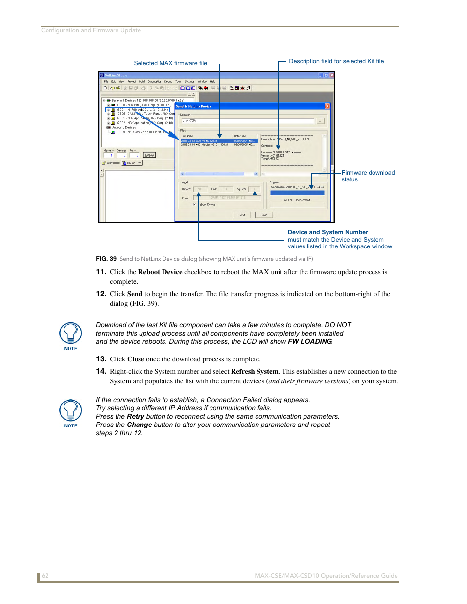 Fig. 39). v, Fig. 39) | AMX MAX-CSE User Manual | Page 68 / 110