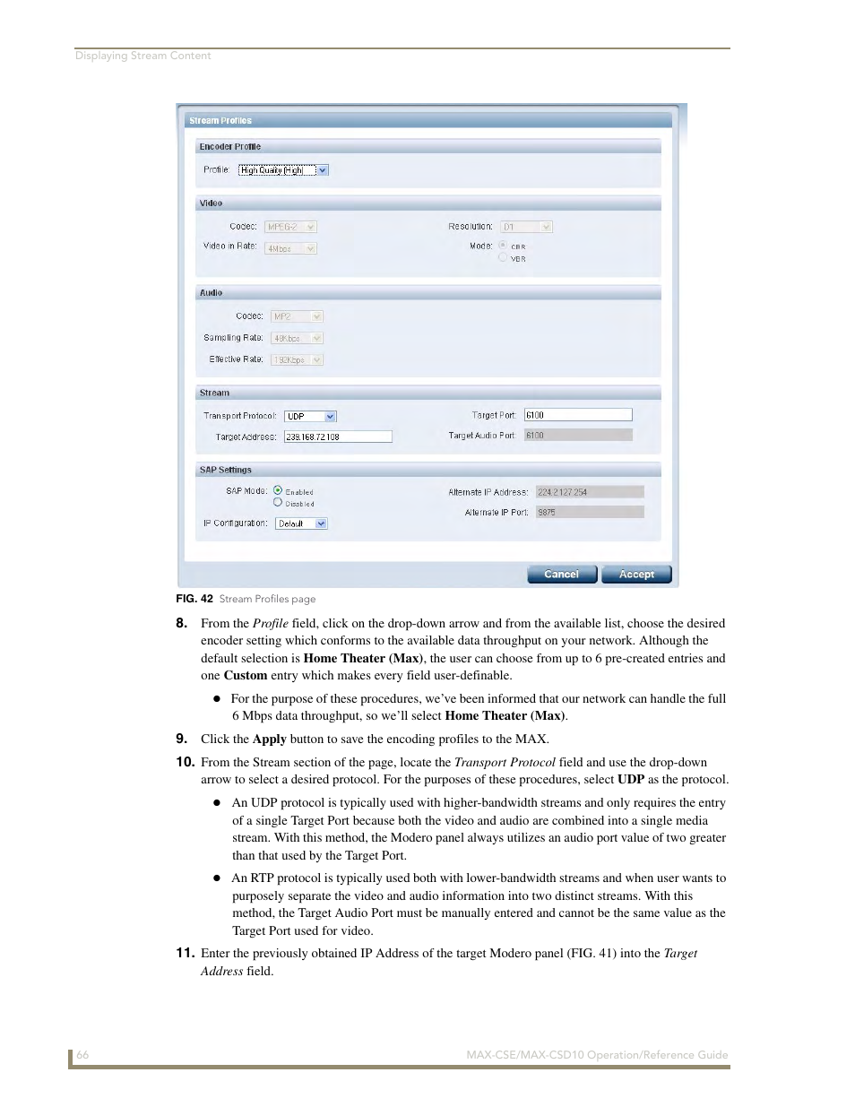 AMX MAX-CSE User Manual | Page 72 / 110