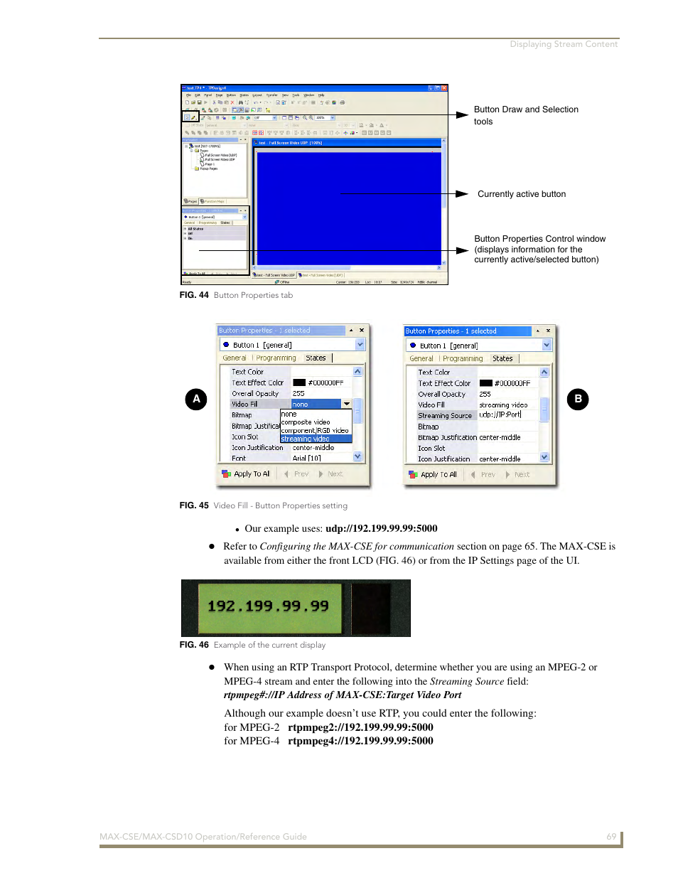 Fig. 44), W (fig. 44), This folder (fig. 45) and | In fig. 45) | AMX MAX-CSE User Manual | Page 75 / 110