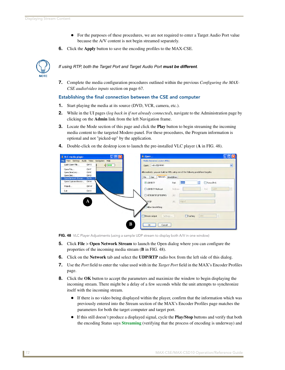 AMX MAX-CSE User Manual | Page 78 / 110