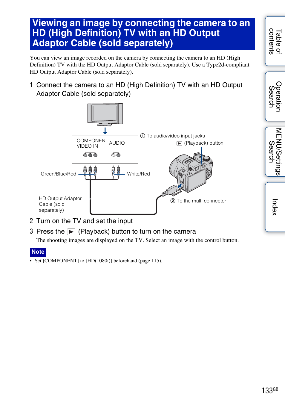 Sony DSC-HX1 User Manual | Page 133 / 176