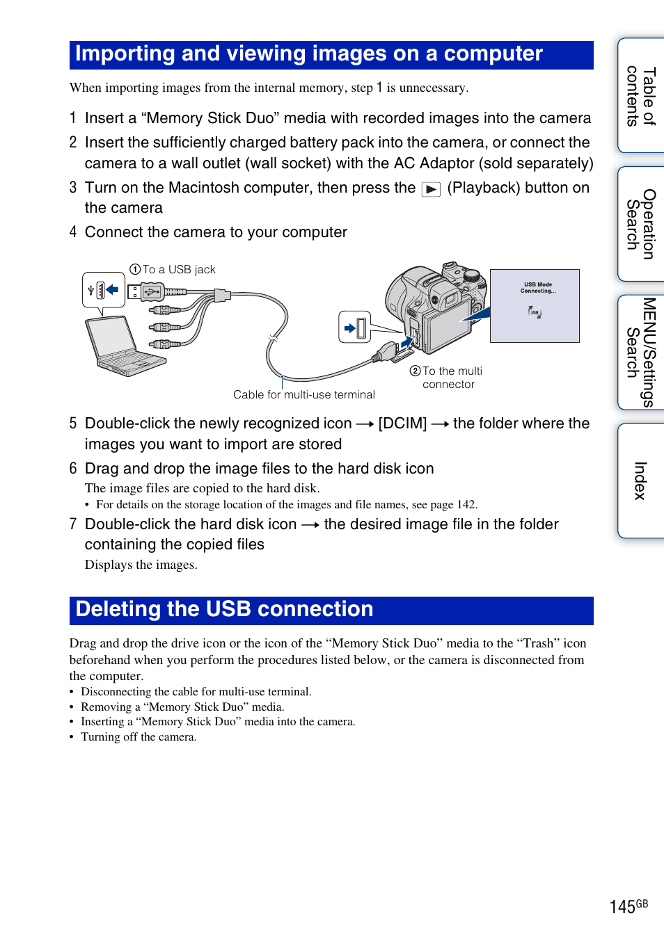 Sony DSC-HX1 User Manual | Page 145 / 176