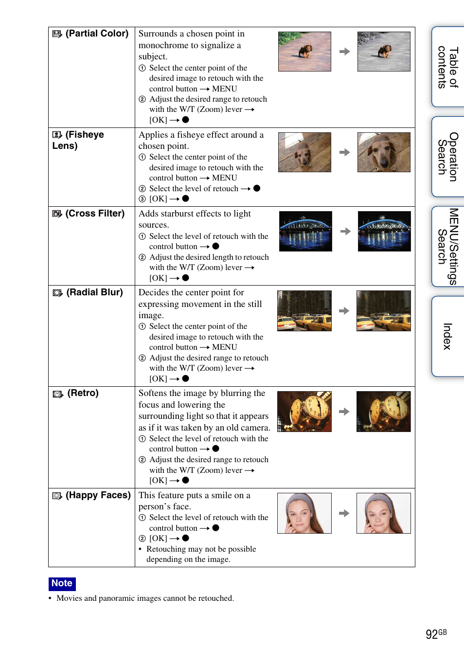 Sony DSC-HX1 User Manual | Page 92 / 176