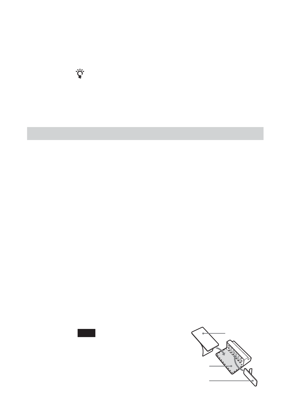 Si no puede instalar la cámara directamente, Utilización del adaptador de montaje, Si no puede instalar la cámara | Directamente, Utilización del adaptador de, Montaje | Sony PCGA-UVC11A User Manual | Page 46 / 128