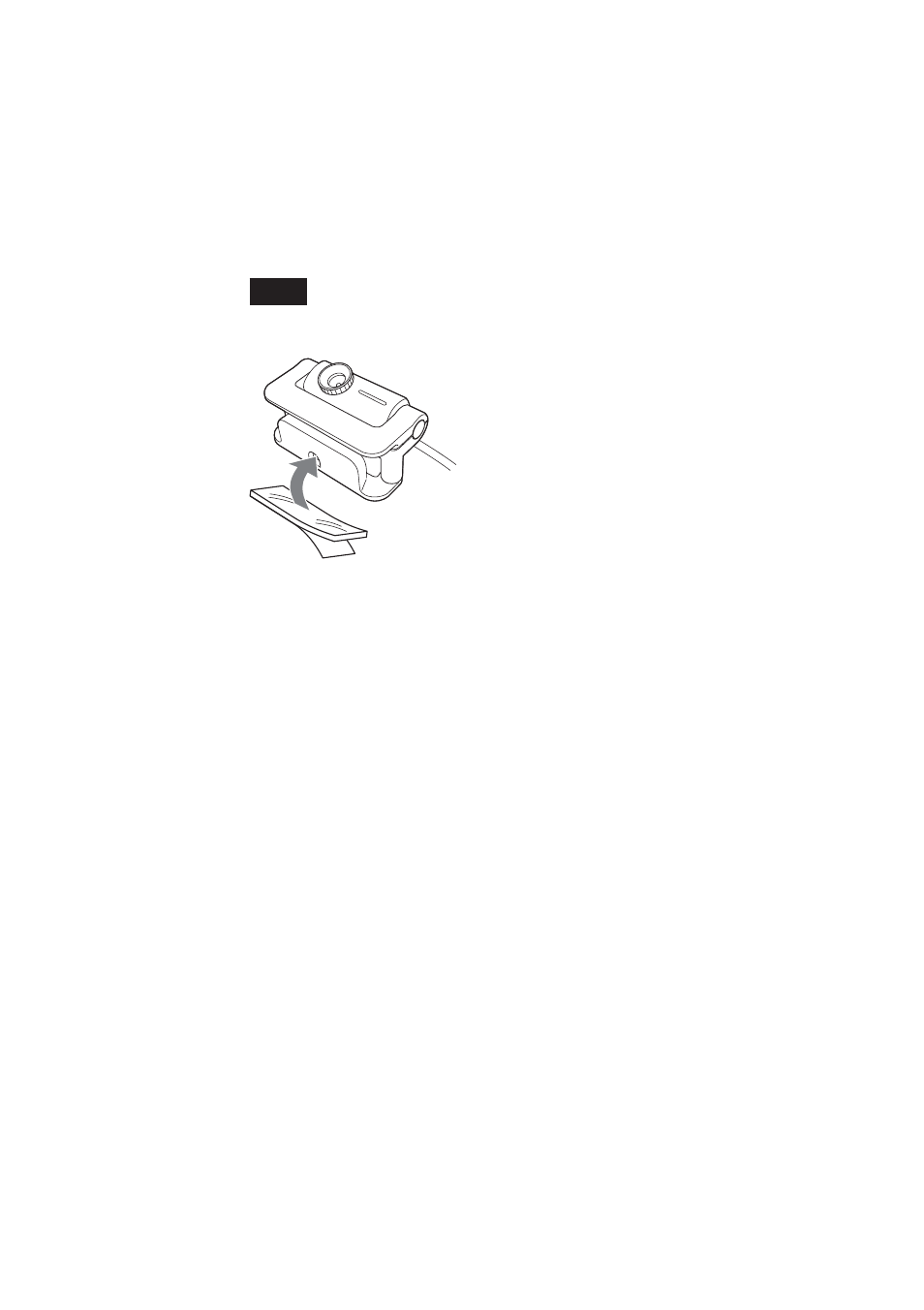 Sujeción de la cámara con cinta adhesiva, Ajuste de la cámara en, Posición horizontal | Sony PCGA-UVC11A User Manual | Page 48 / 128