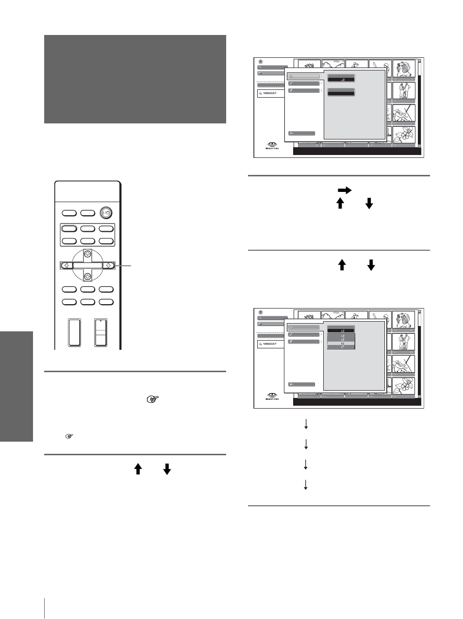 Tri des images | Sony VPL-HS10 User Manual | Page 116 / 208