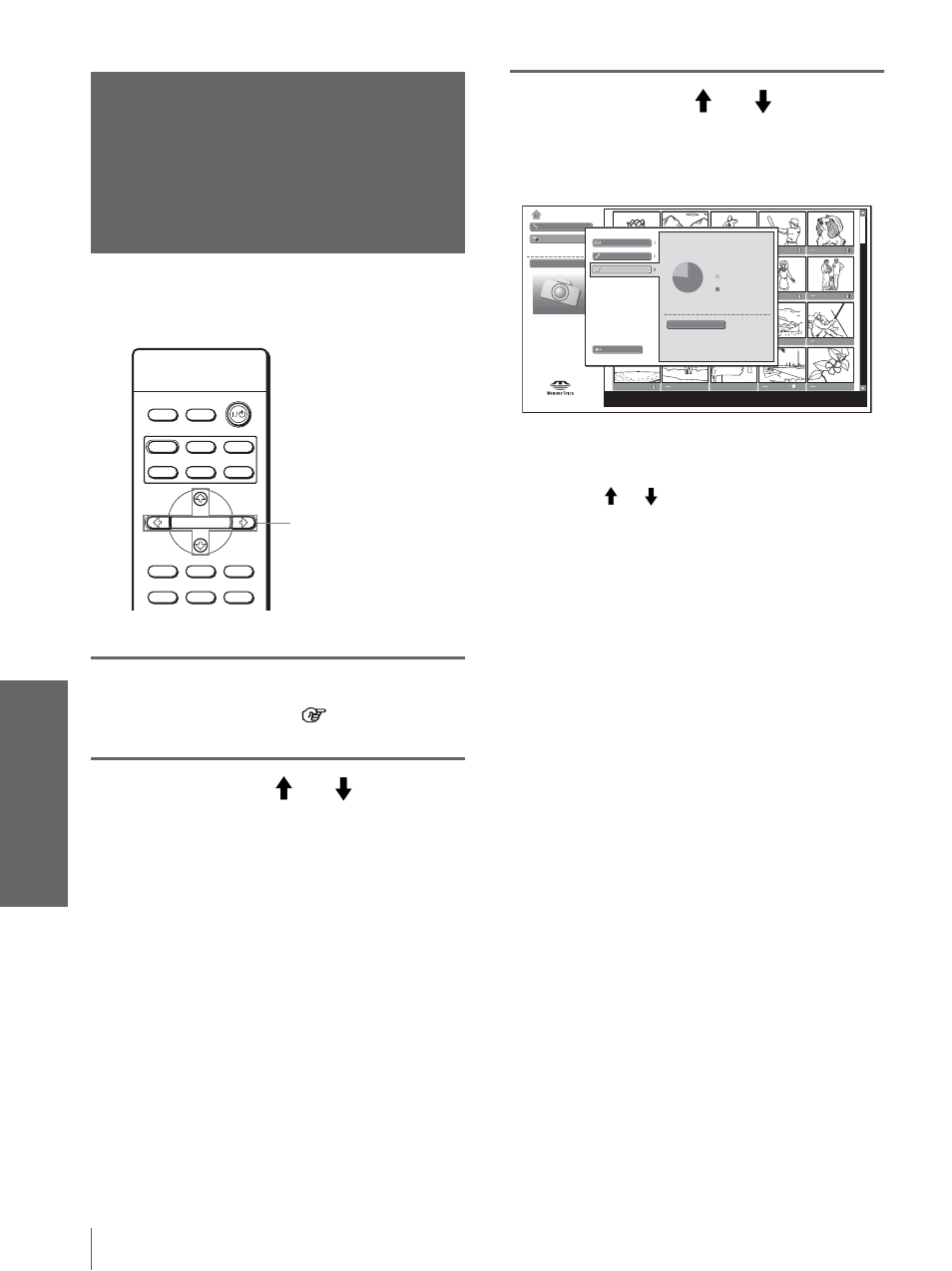 Affichage des informations du “memory stick | Sony VPL-HS10 User Manual | Page 118 / 208