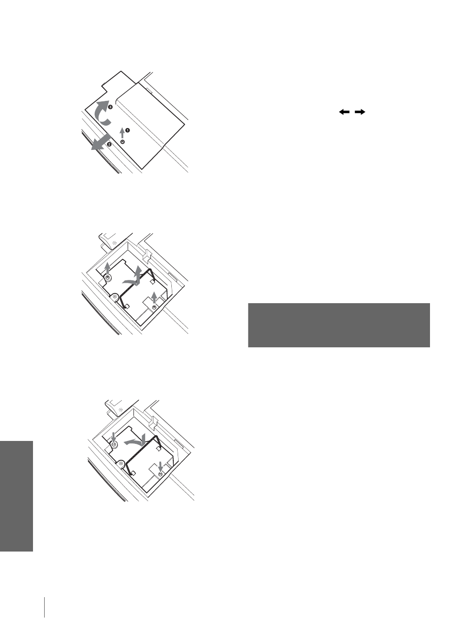 Remplacement du filtre à air, Dive rs | Sony VPL-HS10 User Manual | Page 124 / 208