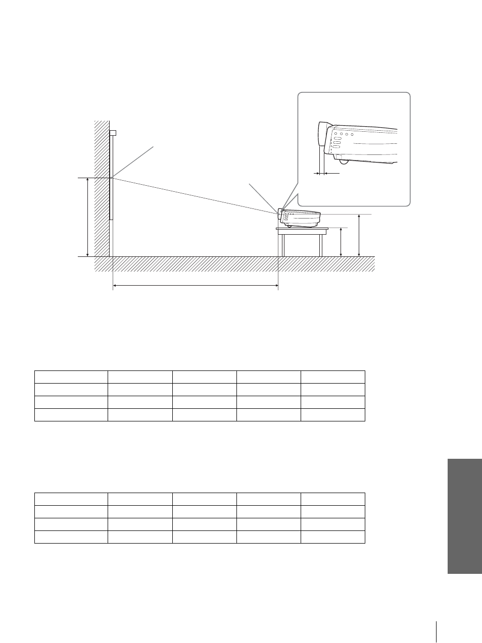 Dive rs, Installation au plancher | Sony VPL-HS10 User Manual | Page 129 / 208