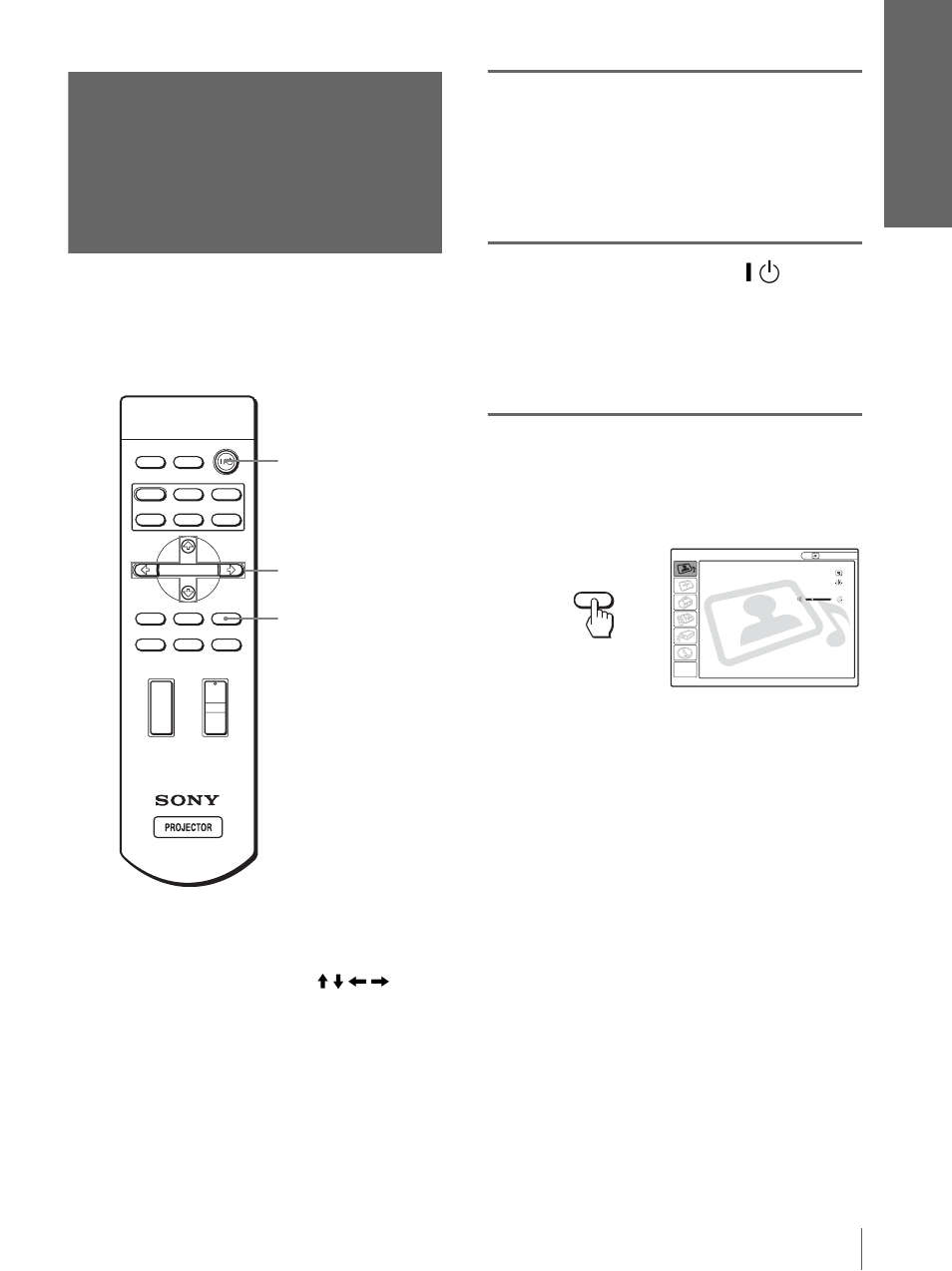 Paso 4: selección del idioma del menú, Pulse menu, Cone xi ón y p repar aci ón | Sony VPL-HS10 User Manual | Page 155 / 208