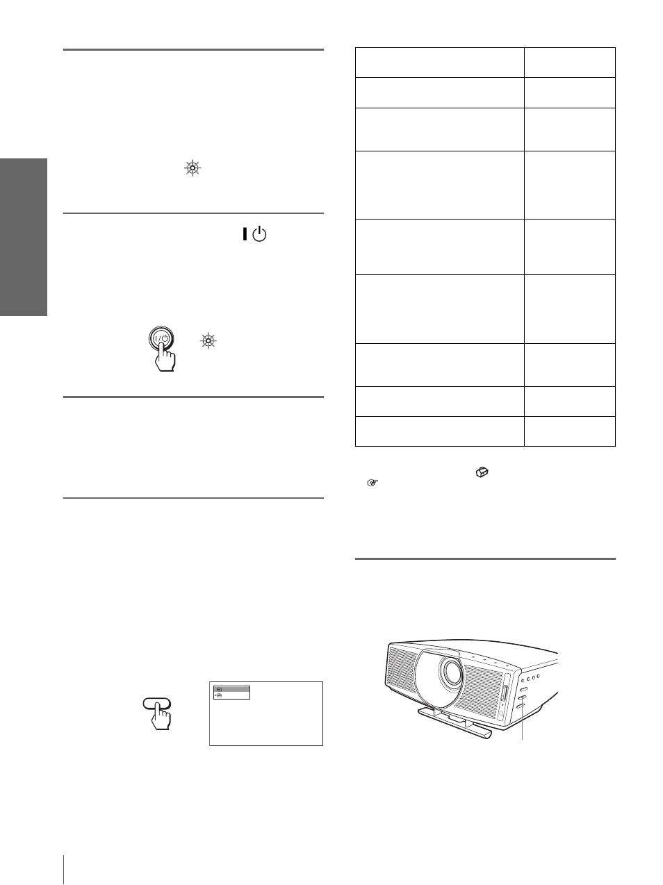 Encienda el equipo conectado al proyector, Pulse zoom +/– para ajustar el tamaño de la imagen, Pr o y ecci ón | Sony VPL-HS10 User Manual | Page 158 / 208