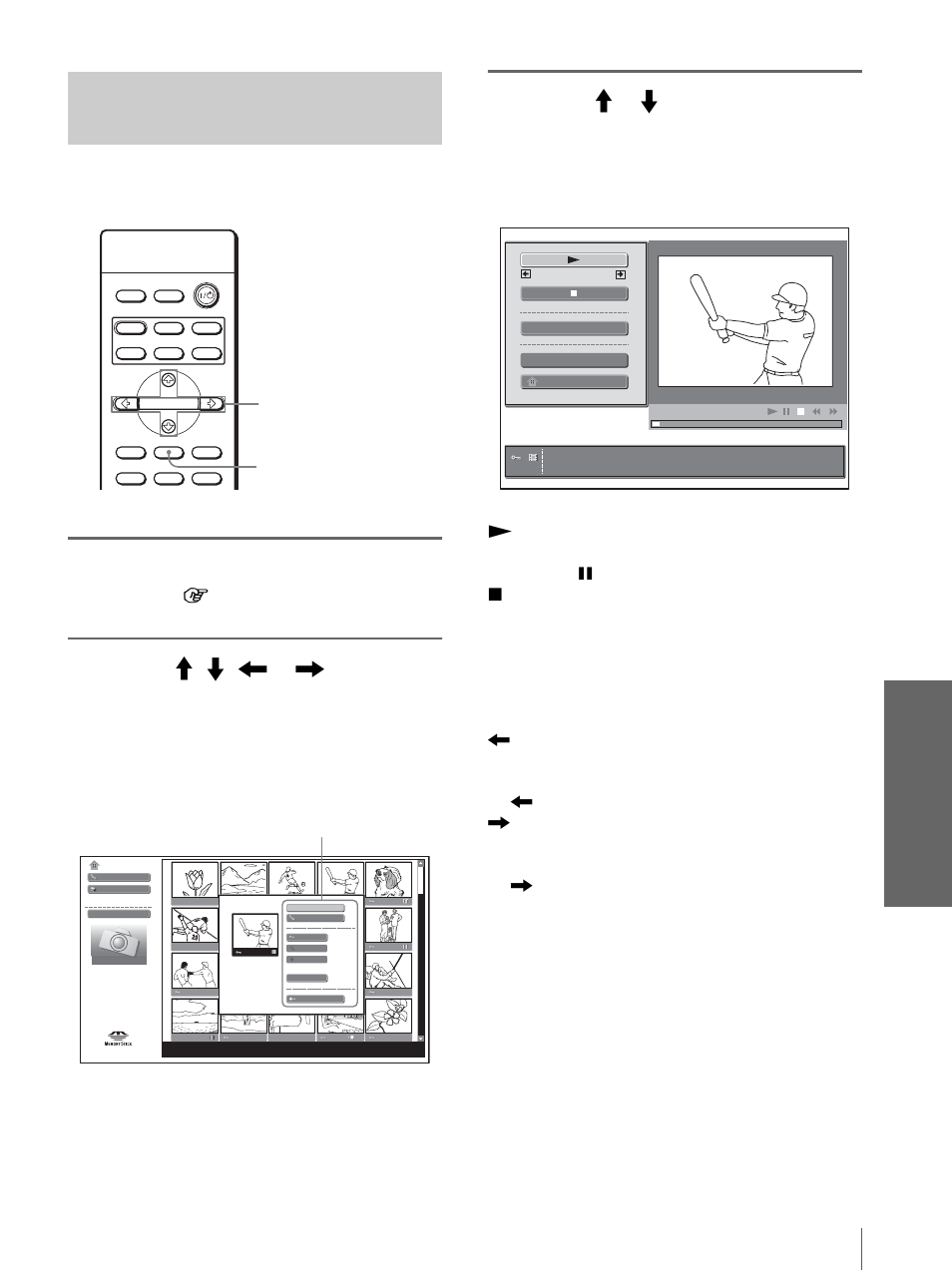 Reproducción de imágenes de película | Sony VPL-HS10 User Manual | Page 177 / 208