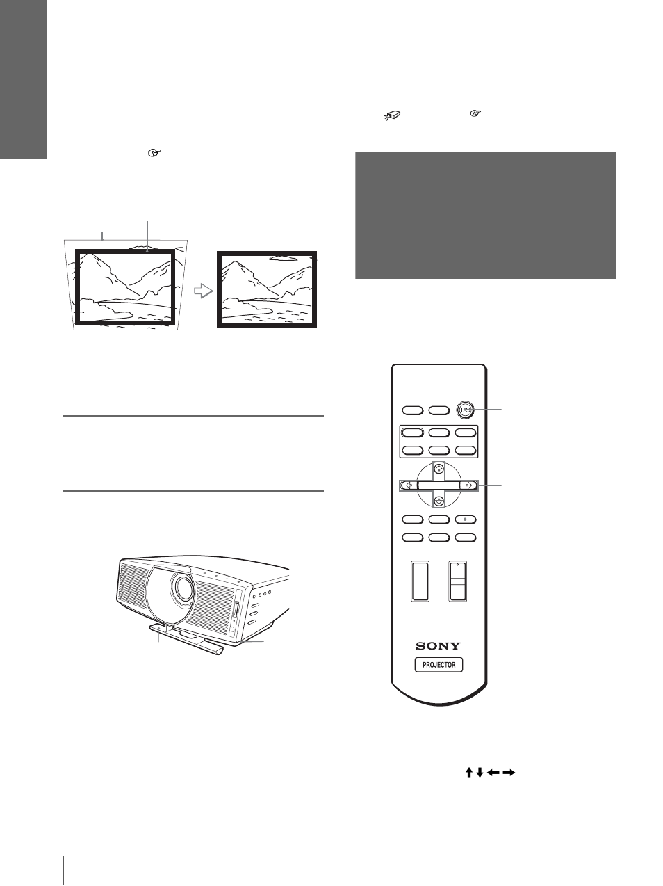 Step 4: selecting the menu language, Press focus +/– to adjust the focus again | Sony VPL-HS10 User Manual | Page 18 / 208