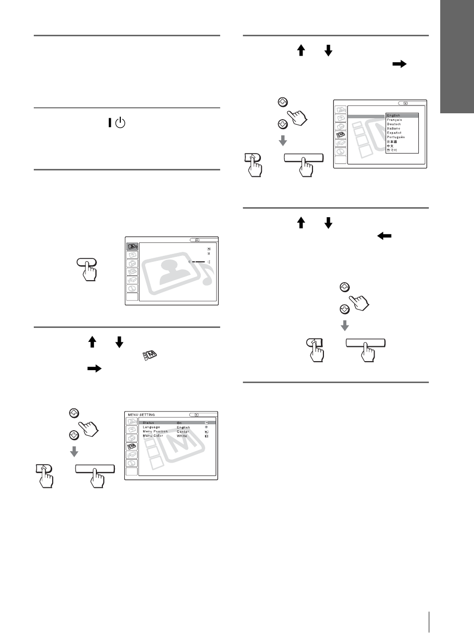 Sony VPL-HS10 User Manual | Page 19 / 208