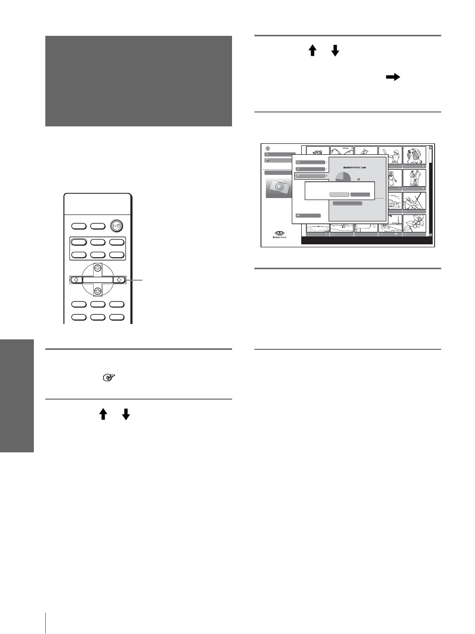 Inicialización de un “memory stick” — formato, Pulse enter de nuevo | Sony VPL-HS10 User Manual | Page 190 / 208