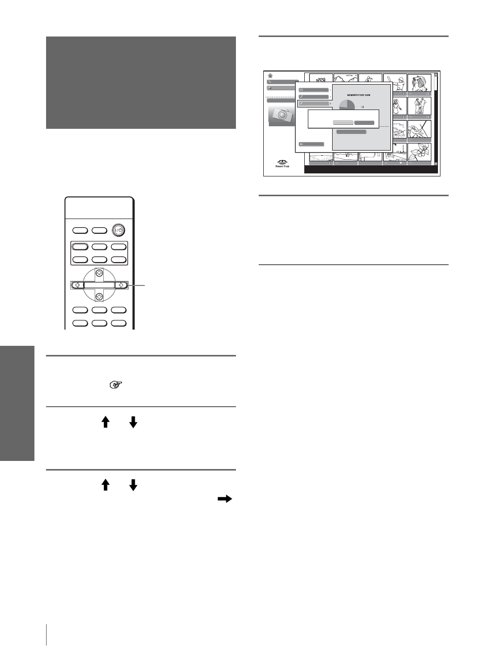 Initializing a “memory stick” — format, Press m or m to select “option”, and press enter, Press enter again | Sony VPL-HS10 User Manual | Page 50 / 208