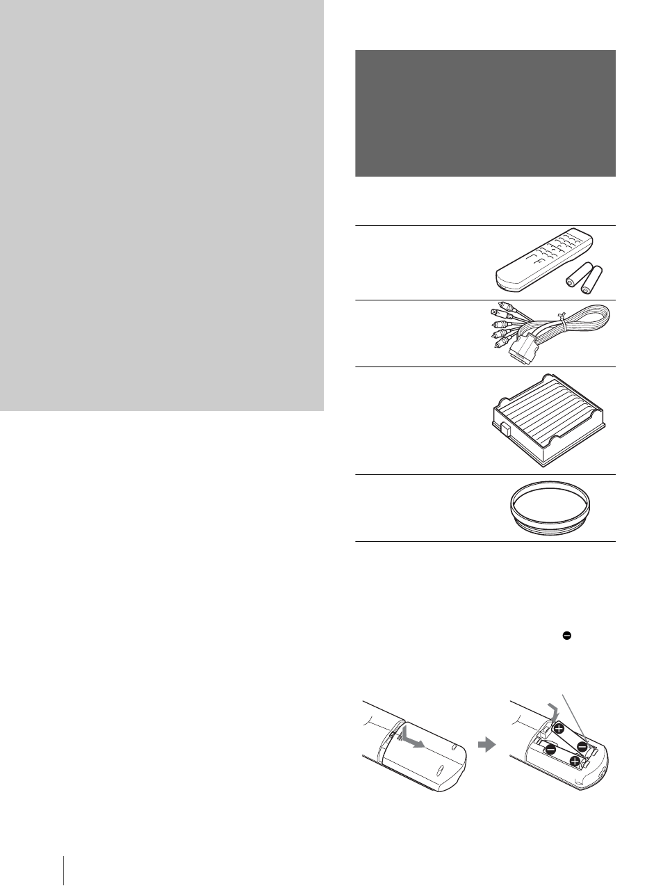 Raccordements et préparatifs, Déballage, Raccorde- ments et préparatifs | Sony VPL-HS10 User Manual | Page 72 / 208