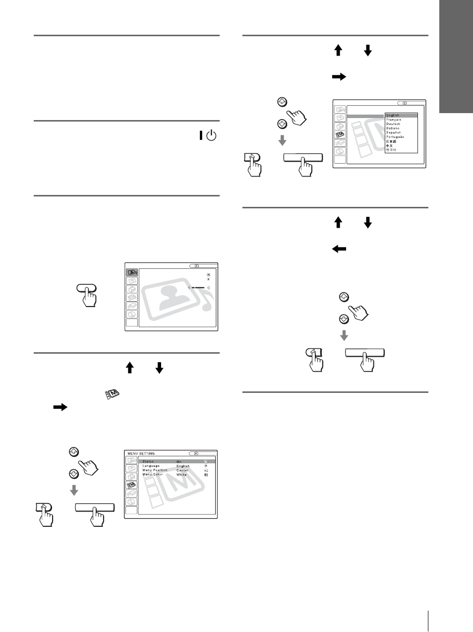 Sony VPL-HS10 User Manual | Page 85 / 208